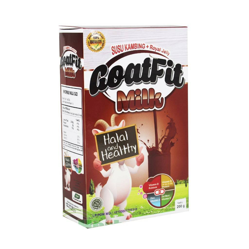 Aliya - Susu Etawa Goatfit Rasa Cokelat 200g Manis