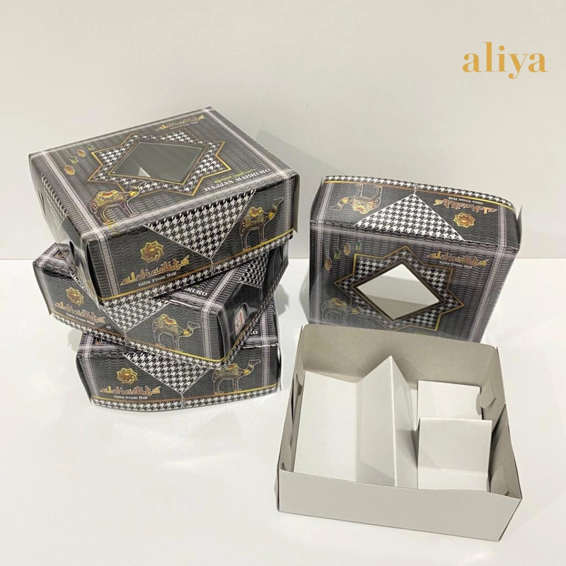 Product image Aliya - Dus Sekat 3 Oleh-Oleh Haji Umrah 50pcs Hitam