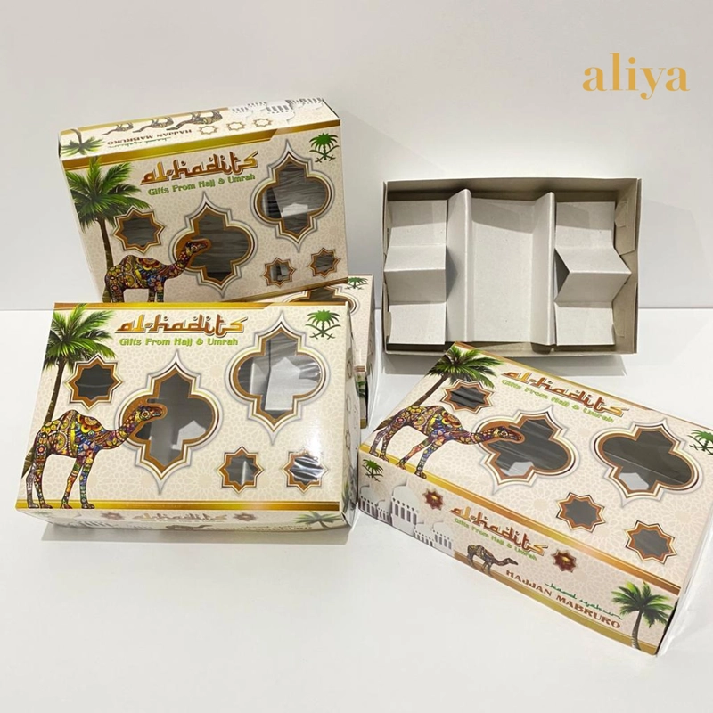 Product image Aliya - Dus Sekat 5 Oleh-Oleh Haji Umrah 50pcs Cream