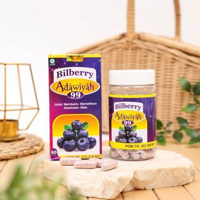 Product image Aliya - Ekstrak Bilberry Adawiyah 99 Menjaga Kesehatan Mata 60 Kapsul Bilberry