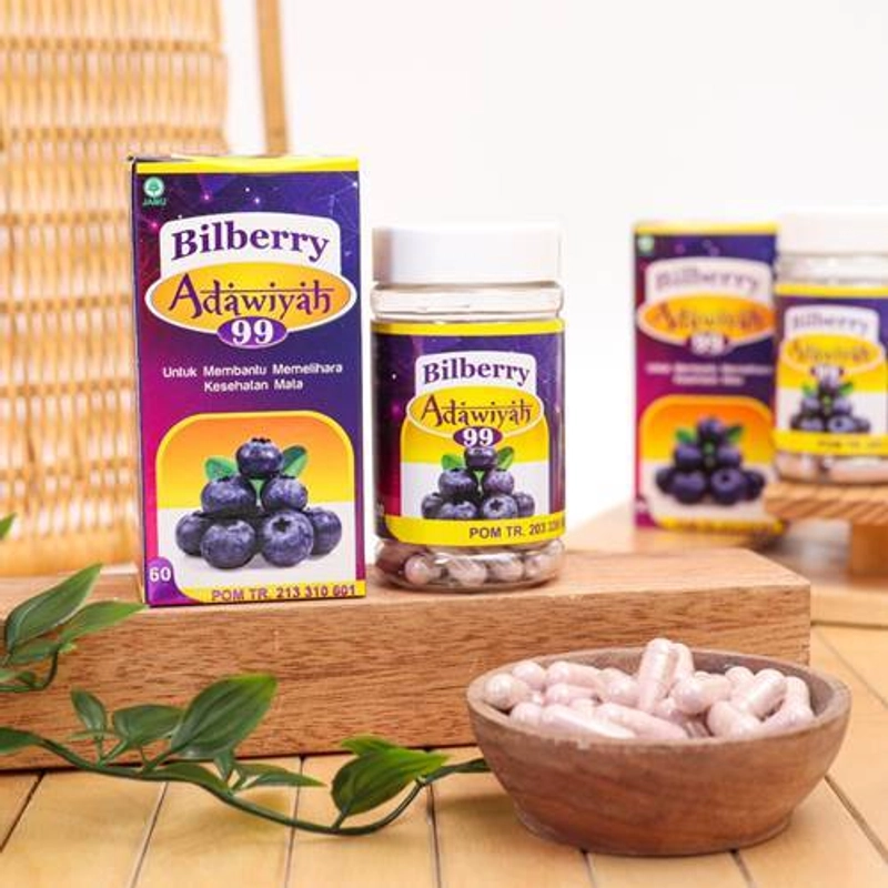 Product image Aliya - Ekstrak Bilberry Adawiyah 99 Menjaga Kesehatan Mata 60 Kapsul Bilberry