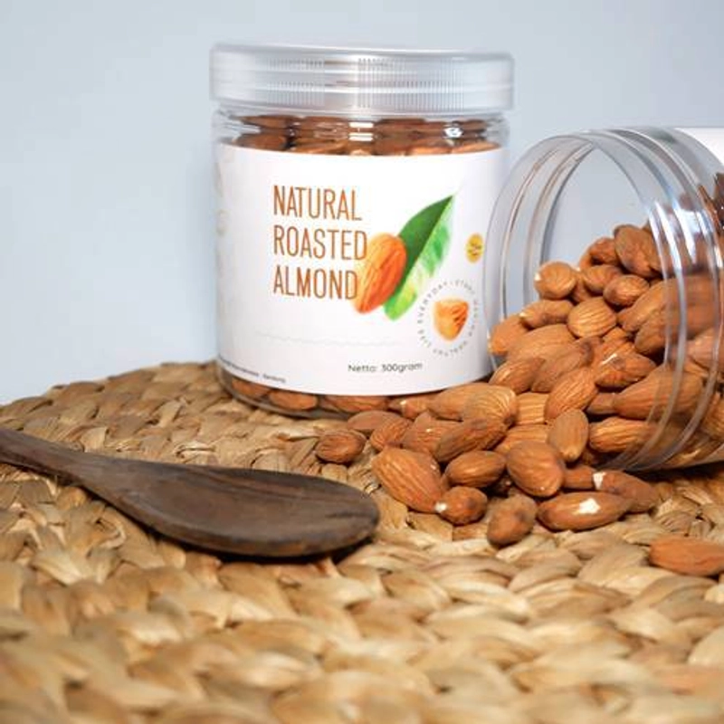 Product image Aliya - Natural Roasted Almond Snack Makanan Ringan 300 Gram 150 gram Almond