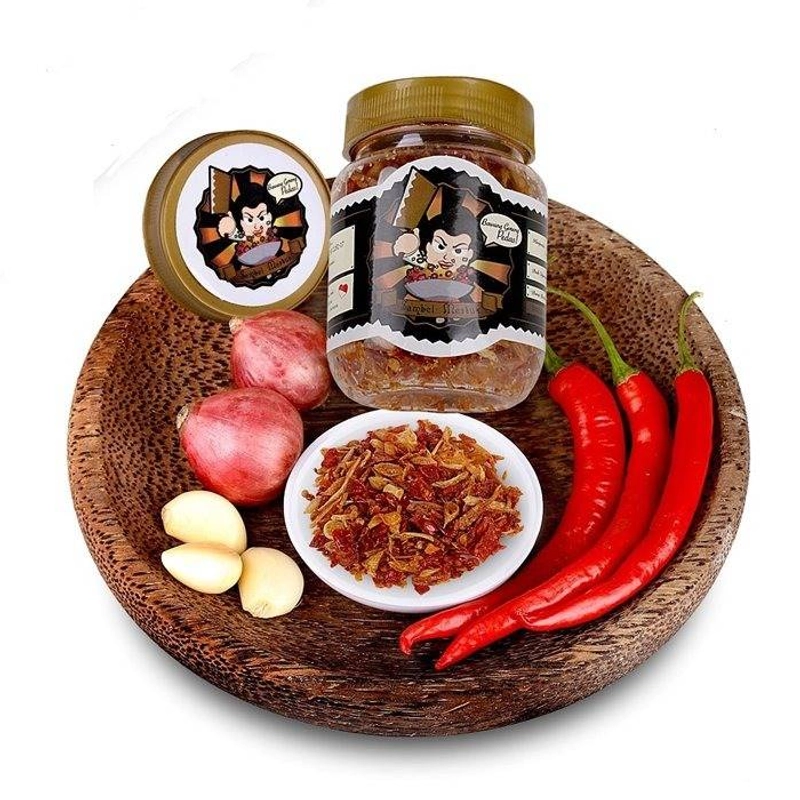 Product image Sambel Mertua Bawang Goreng Pedas 55 gr COKLAT