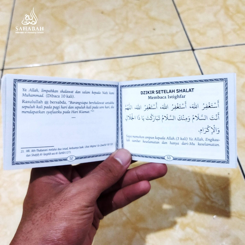 Product image Sahabah Store - Buku Zikir Pagi Petang Kecil Ungu Muda