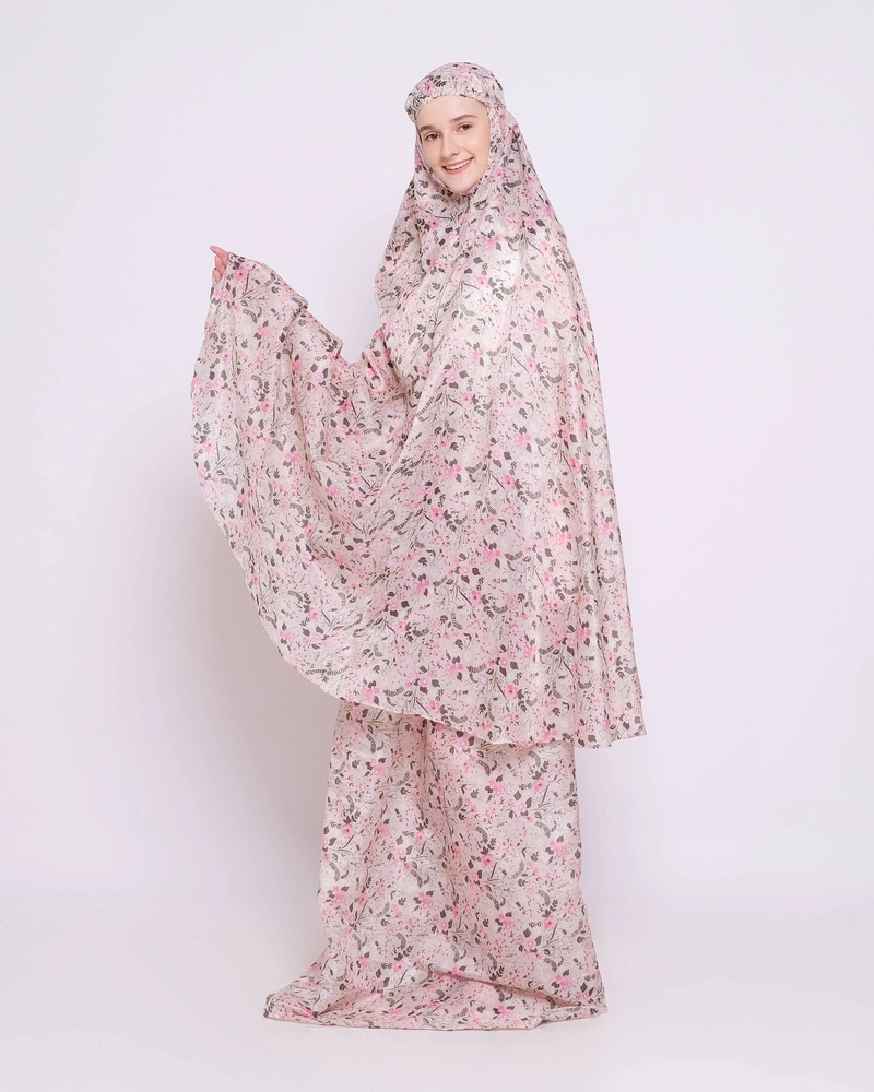 Product image DS Modest - Mukena Travel Terkecil Motif Allura All Size Cream