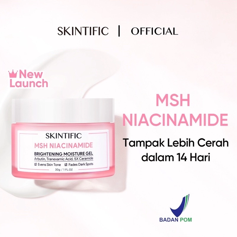 Product image Sherbeautee - Bundling Skintific MSH Niacinamide Brightening Moisture Gel 30gr Fullsize 3pcs
