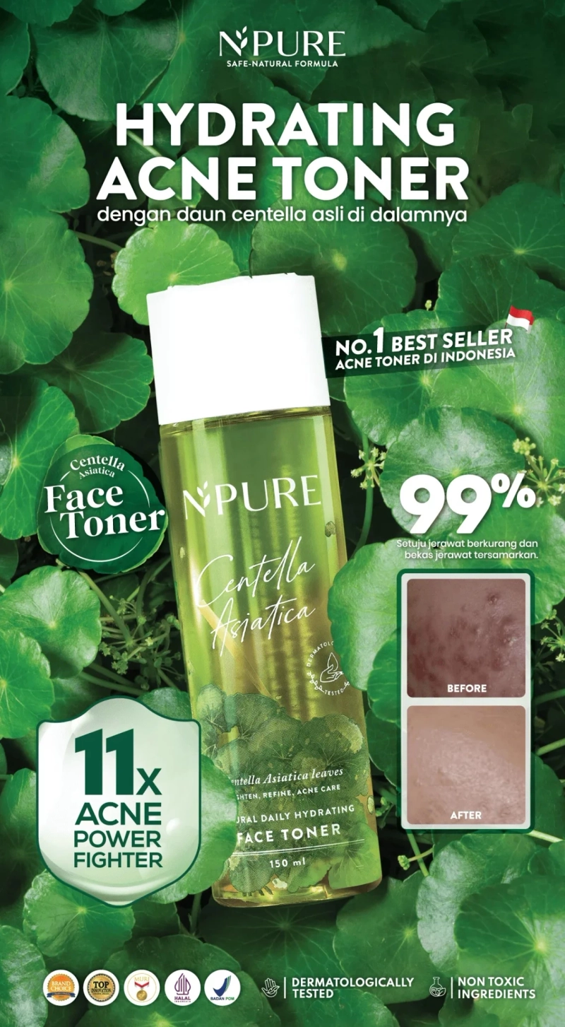 Product image Sherbeautee - Npure Face Toner Centella Asiatica 30ml Toner