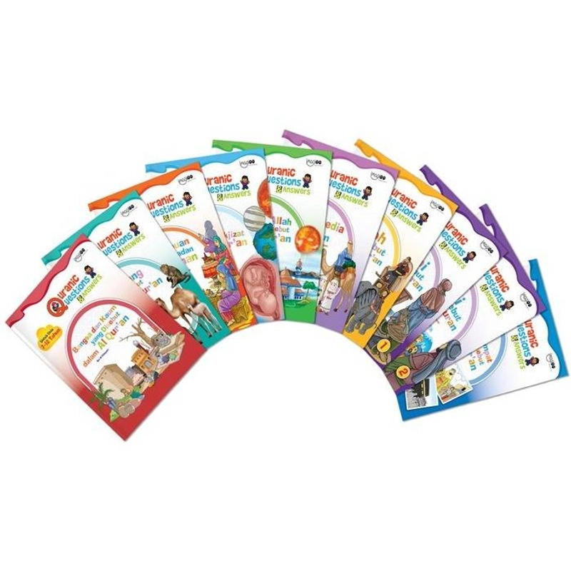 Product image Sygma Kaya Imaji - 10 Buku Anak Quranic Question and Answer Soft Cover 22 x 27cm Putih