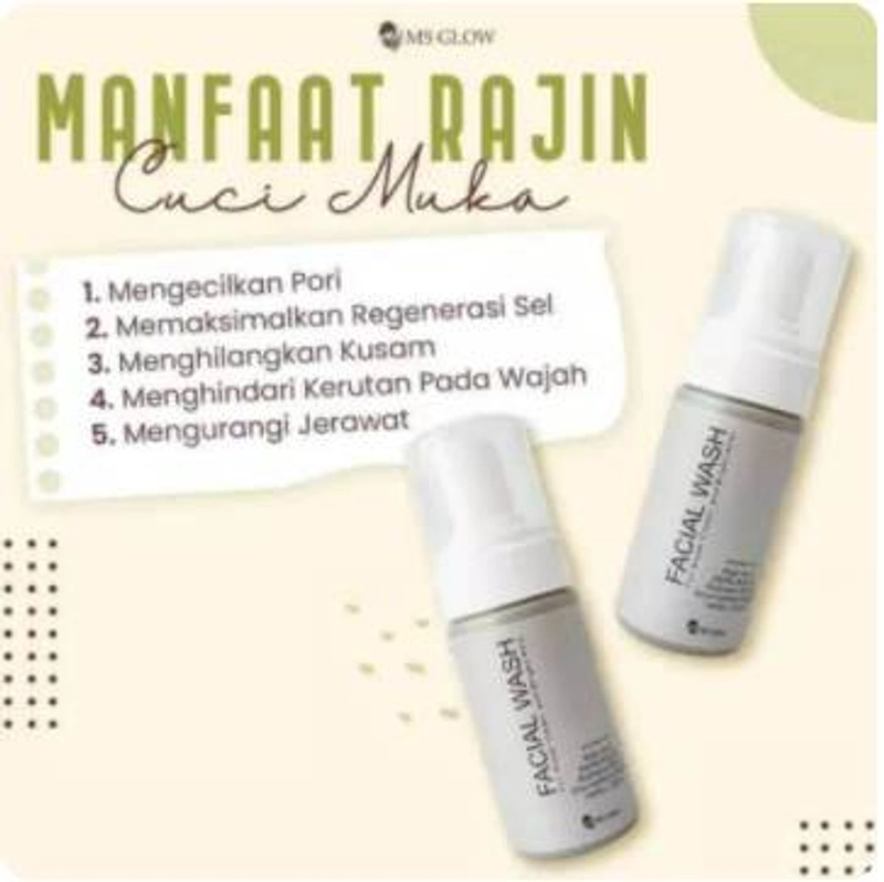 Product image MS Glow Jatim - MS Glow Facial Wash 100 Kuning