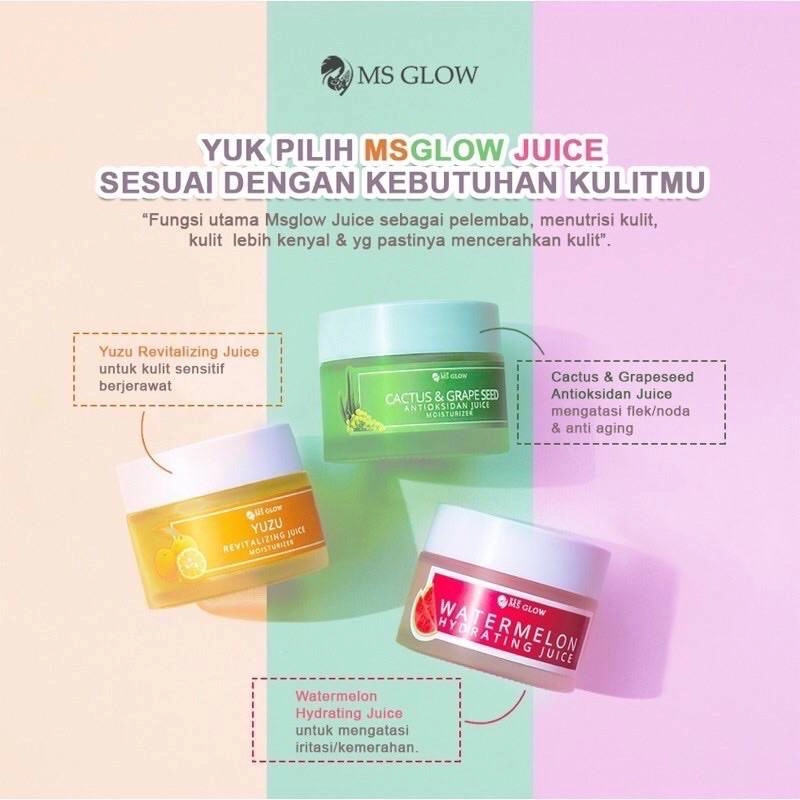 Product image MS Glow Jatim - MS Glow Hydrating Juice 50gr Cactus And Grape Seed