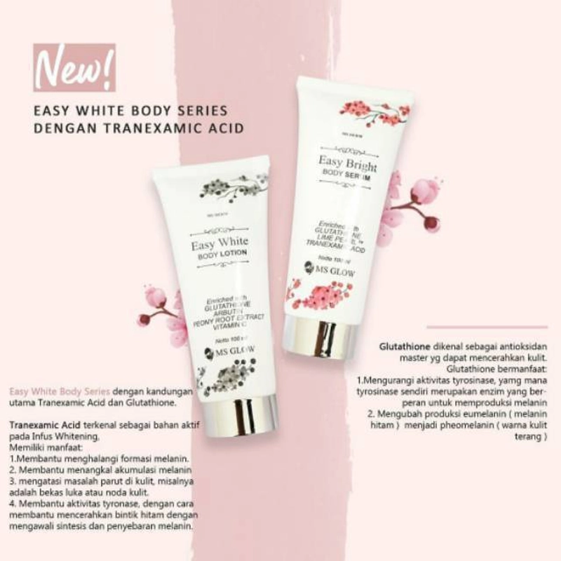 Product image MS Glow Jatim - MS GLOW EASY BRIGHT BODY SERUM 125 Putih