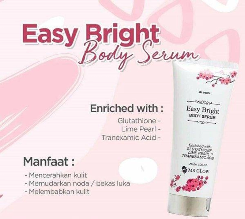 Product image MS Glow Jatim - MS GLOW EASY BRIGHT BODY SERUM 125 Putih