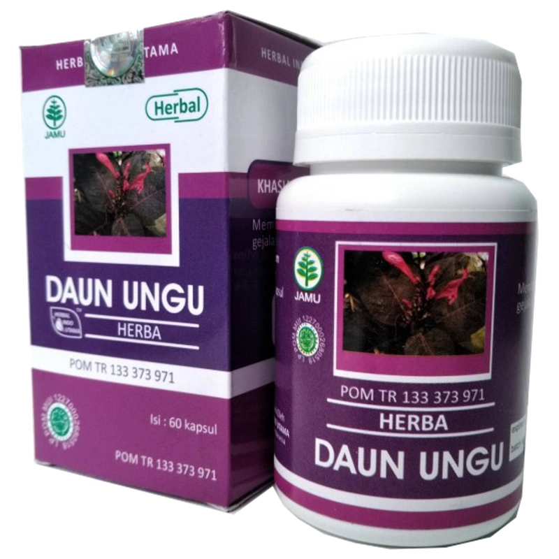Product image Daun Ungu Herba Mengatasi Wasir & Sembelit 60 kps