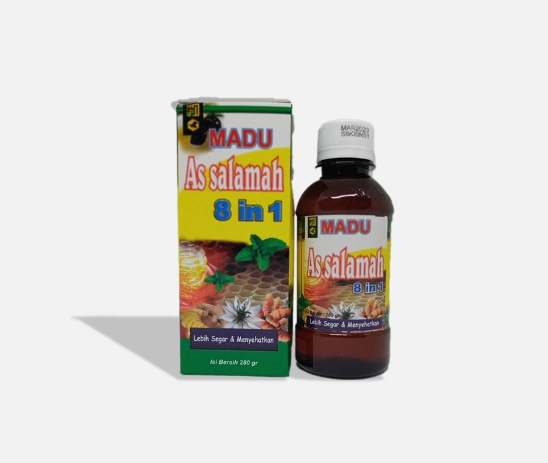 Product image Madu Assalamah flu dan batuk 8 In 1 280g manis