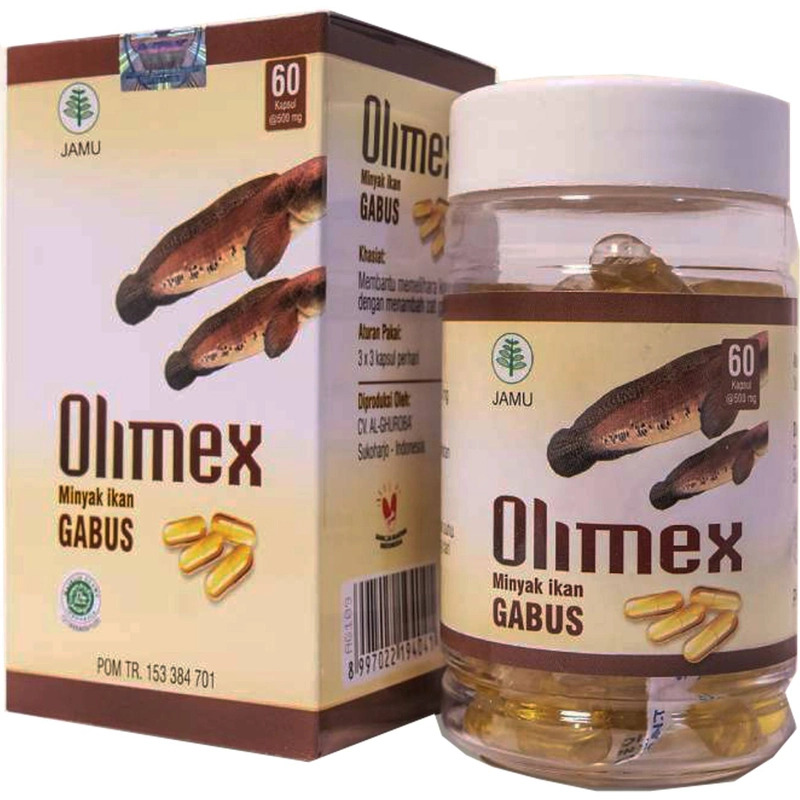 Product image Olimex Minyak Ikan Gabus Penyembuh Luka Pasca Operasi 60 kps