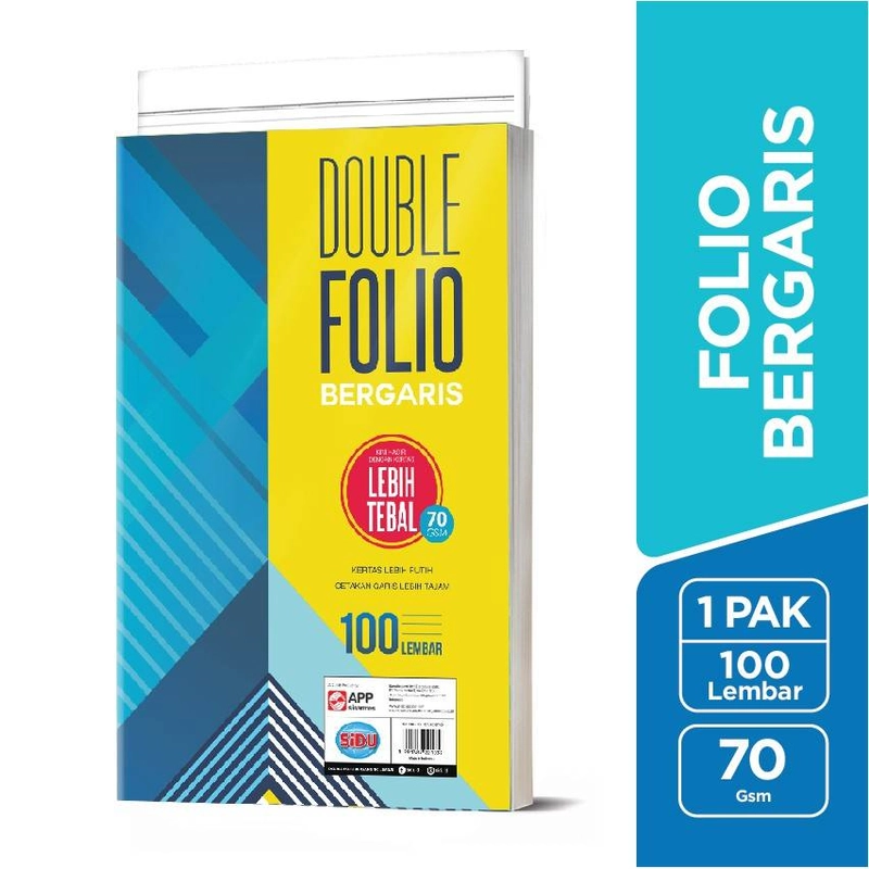 Product image Sinar Dunia - Double Folio Bergaris 100 Lembar 70 Gsm