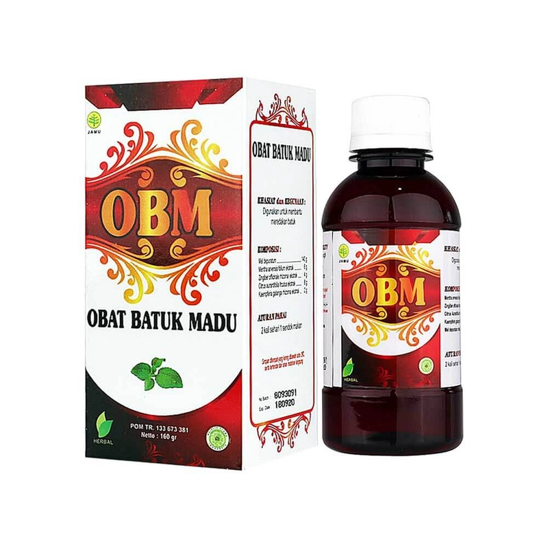 Product image NABAWI HERBAL - OBM Obat Batuk Madu Plus Gamat 160gr 160gr Minuman Kesehatan