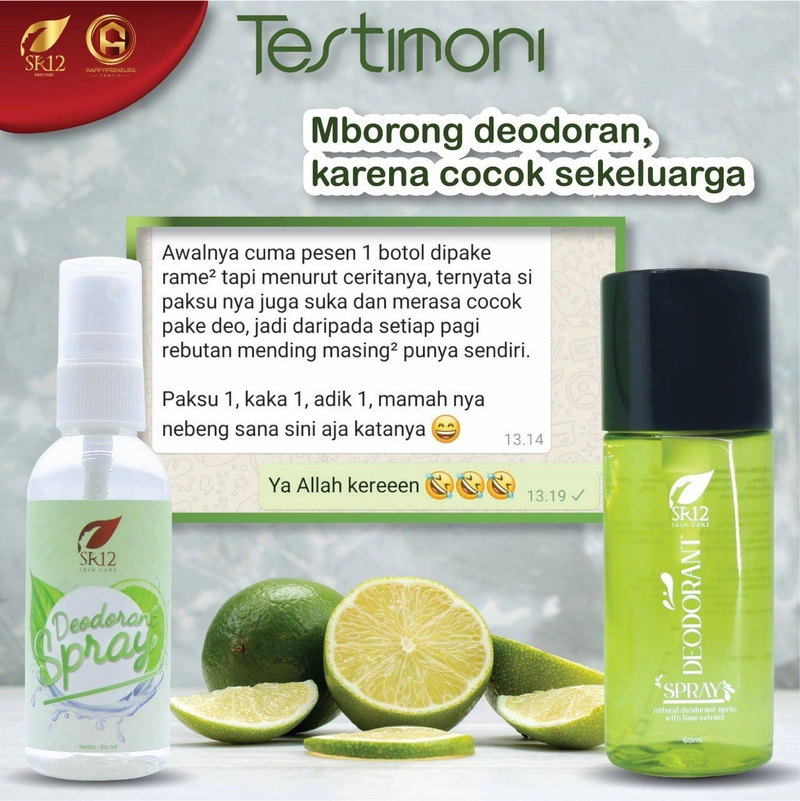 Product image SR12 Herbal Skincare - Deodorant Spray Premium 60ml Premium Quality