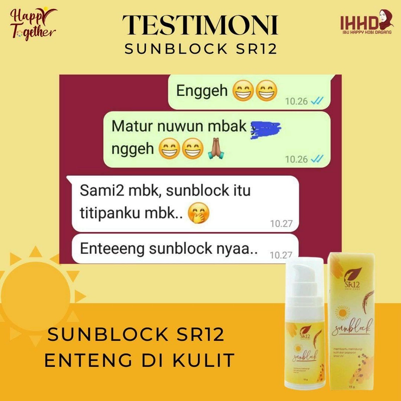 Product image SR12 Herbal Skincare - Sunblock 15gr SPF 30 UV Filter