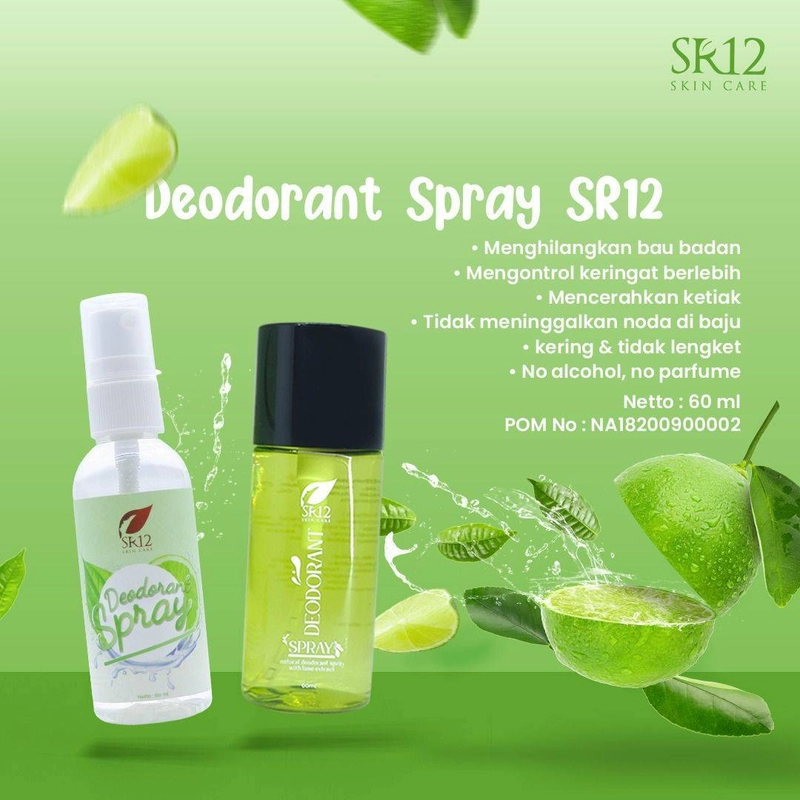 Product image SR12 Herbal Skincare - Deodorant Spray Premium 60ml Premium Quality