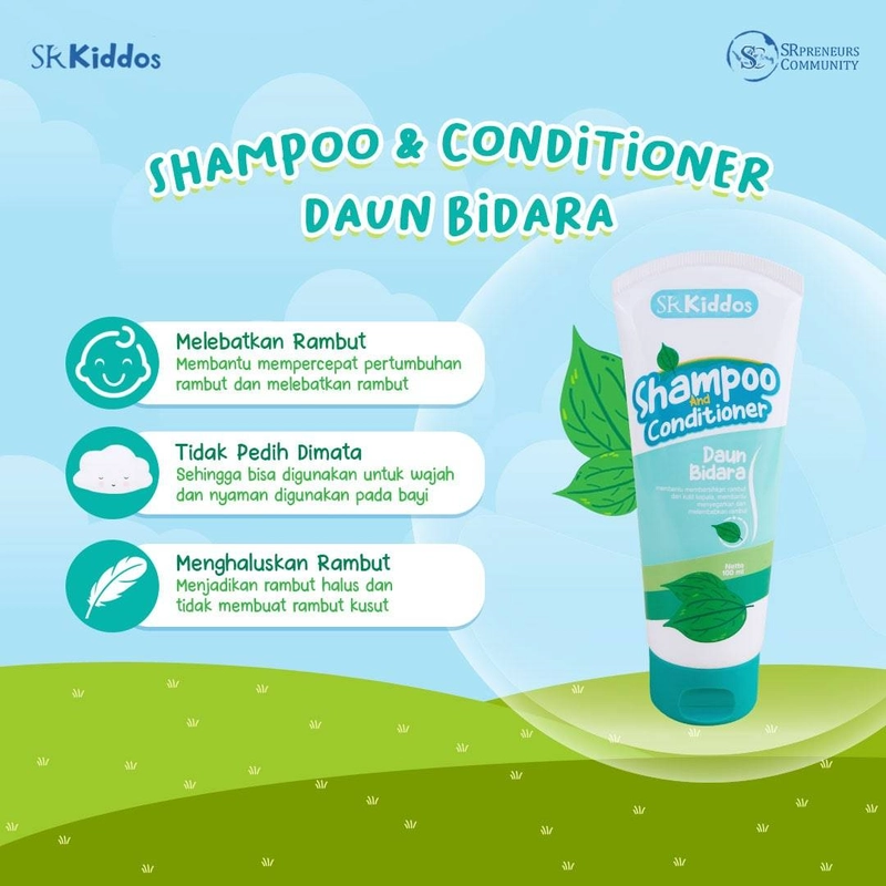 Product image SR12 Herbal Skincare - Shampoo Dan Conditioner Daun Bidara 100ml SRKiddos