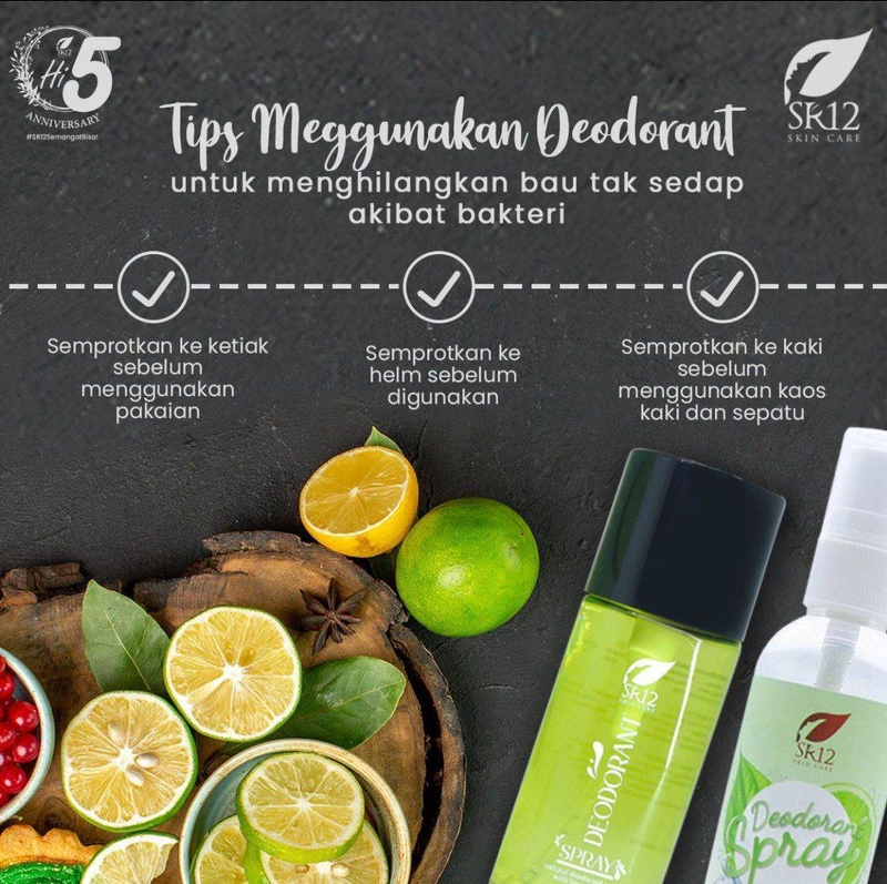 Product image SR12 Herbal Skincare - Deodorant Spray Premium 60ml Premium Quality