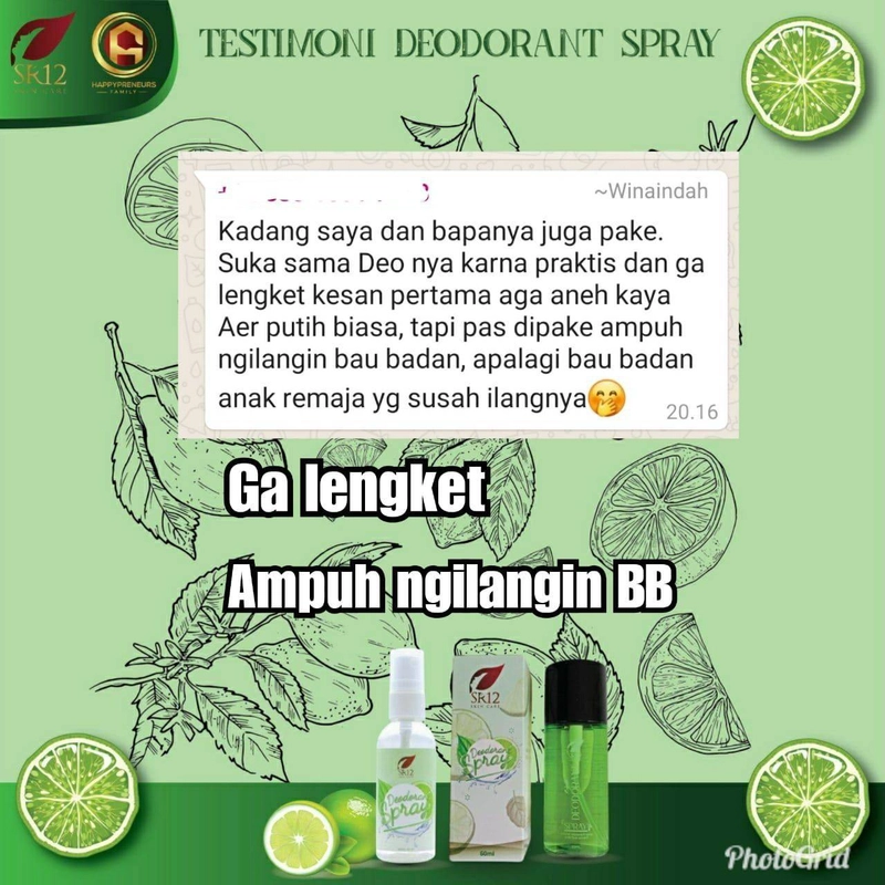 Product image SR12 Herbal Skincare - Deodorant Spray Premium 60ml Premium Quality