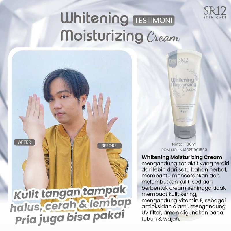 Product image SR12 Herbal Skincare - Whitening Moisturizing Cream 100gr Putih
