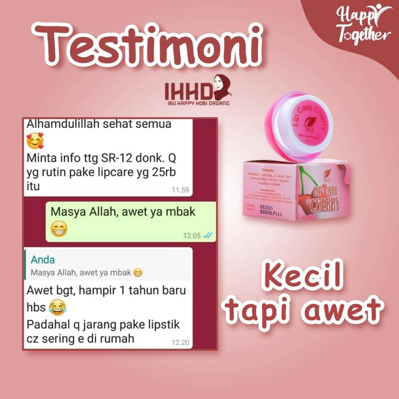 Product image SR12 Herbal Skincare - Lip Care 5gr Cherry