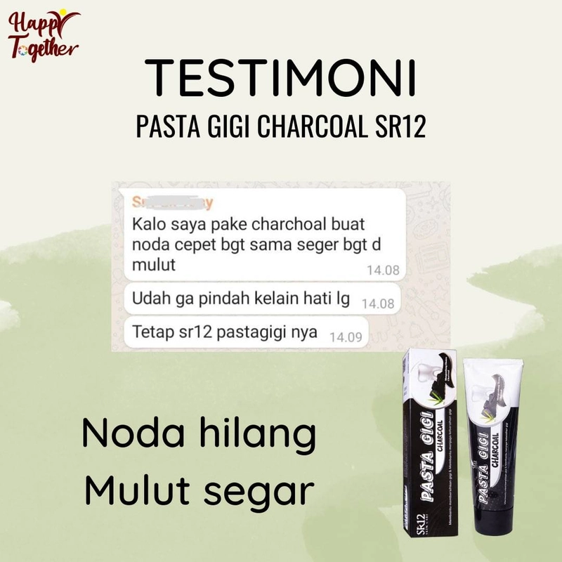 Product image SR12 Herbal Skincare - Pasta Gigi Odol 100g Charcoal