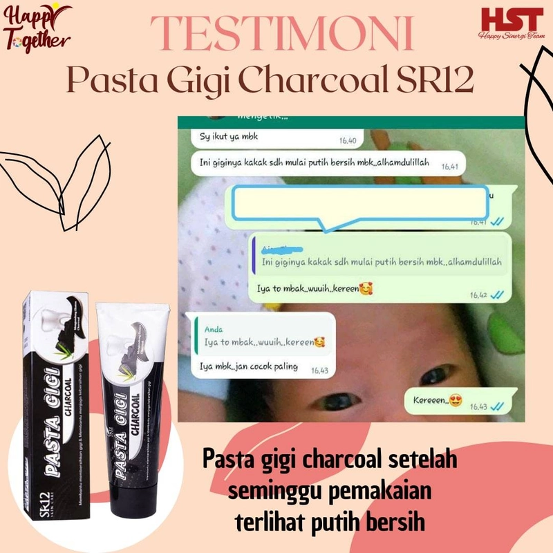 Product image SR12 Herbal Skincare - Pasta Gigi Odol 100g Charcoal