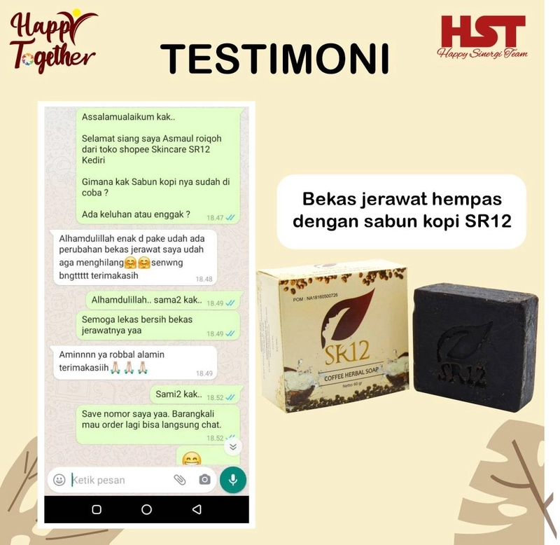 Product image SR12 Herbal Skincare - Coffee Herbal Soap 60gr Bar