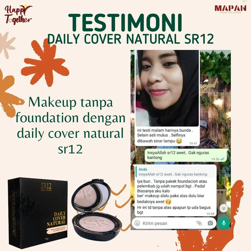 Product image SR12 Herbal Skincare - Daily Cover 10gr Natural