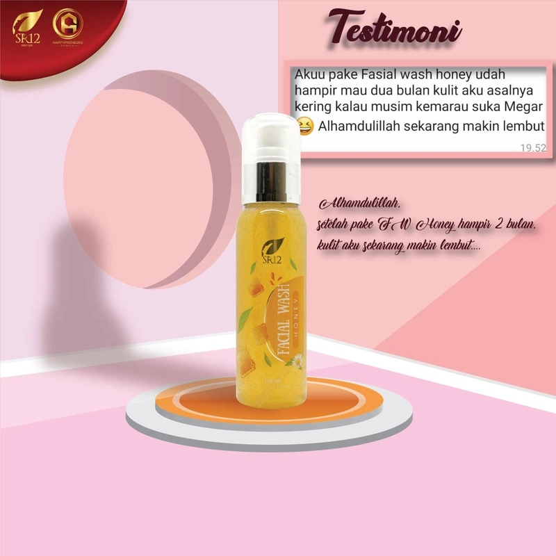Product image SR12 Herbal Skincare - Facial Wash 100ml Honey