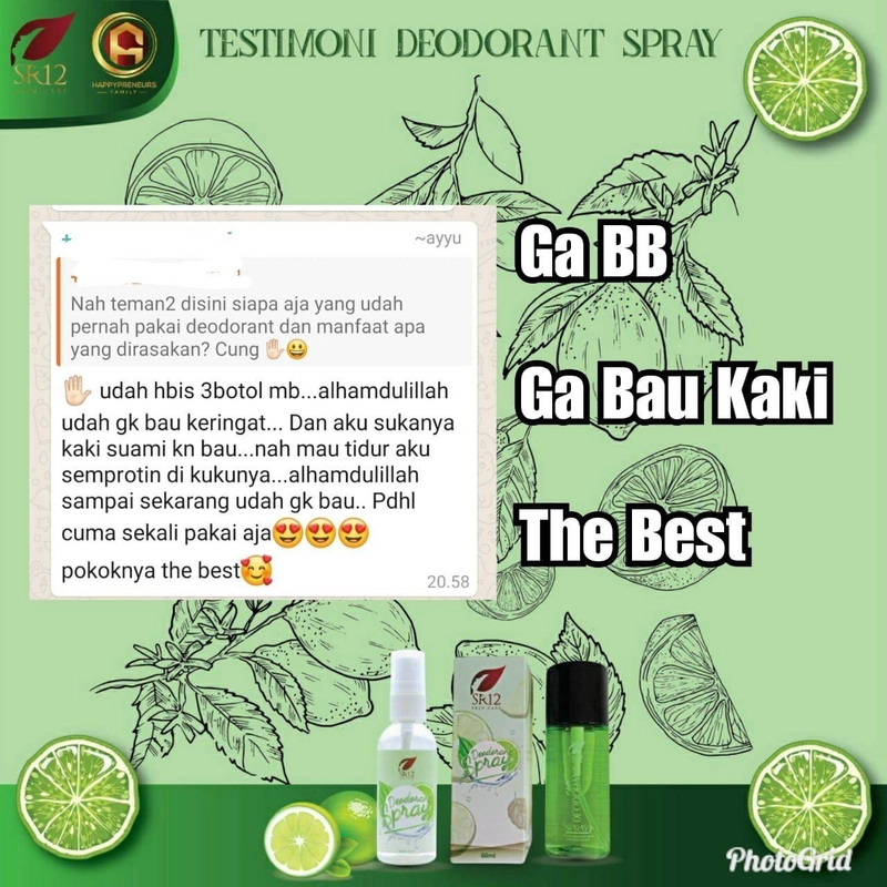 Product image SR12 Herbal Skincare - Deodorant Spray Premium 60ml Premium Quality