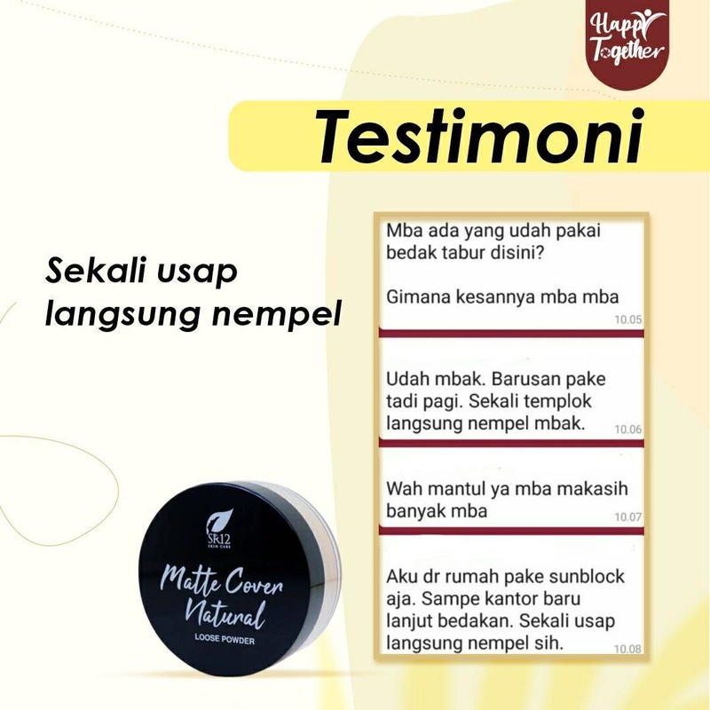 Product image SR12 Herbal Skincare - Matte Cover Natural Loose Powder 15g Bedak Tabur