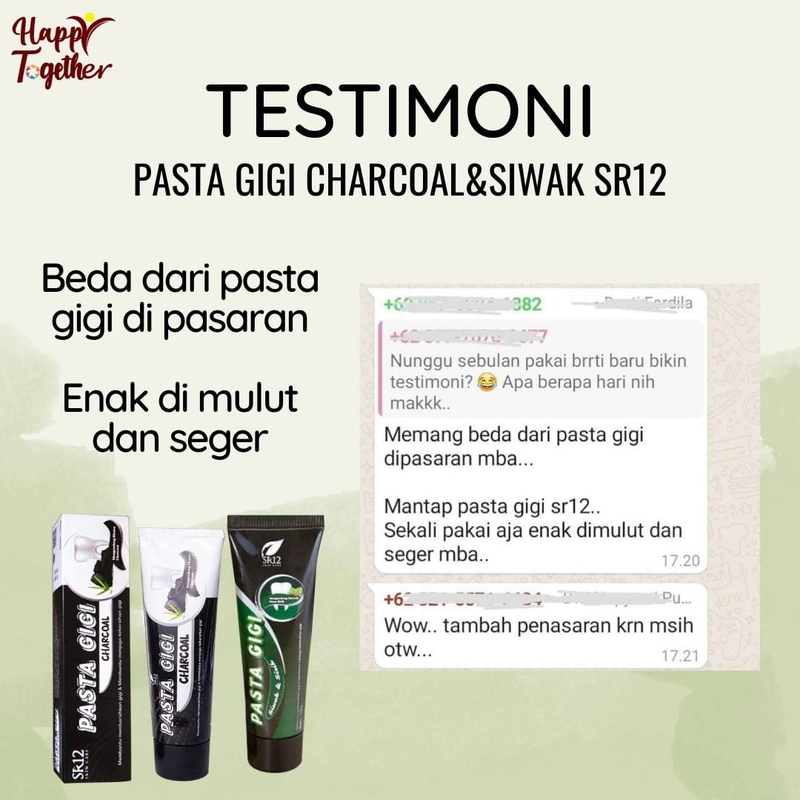 Product image SR12 Herbal Skincare - Pasta Gigi Odol 100g Charcoal