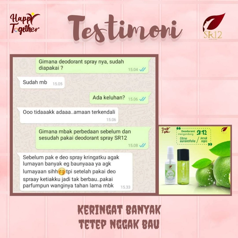 Product image SR12 Herbal Skincare - Deodorant Spray 60ml Reguler