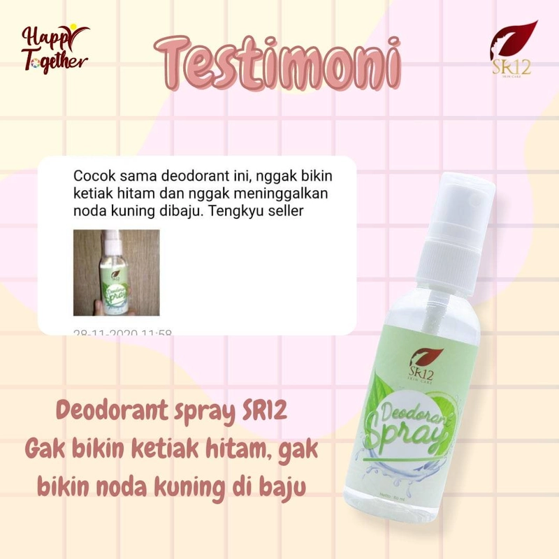 Product image SR12 Herbal Skincare - Deodorant Spray 60ml Reguler