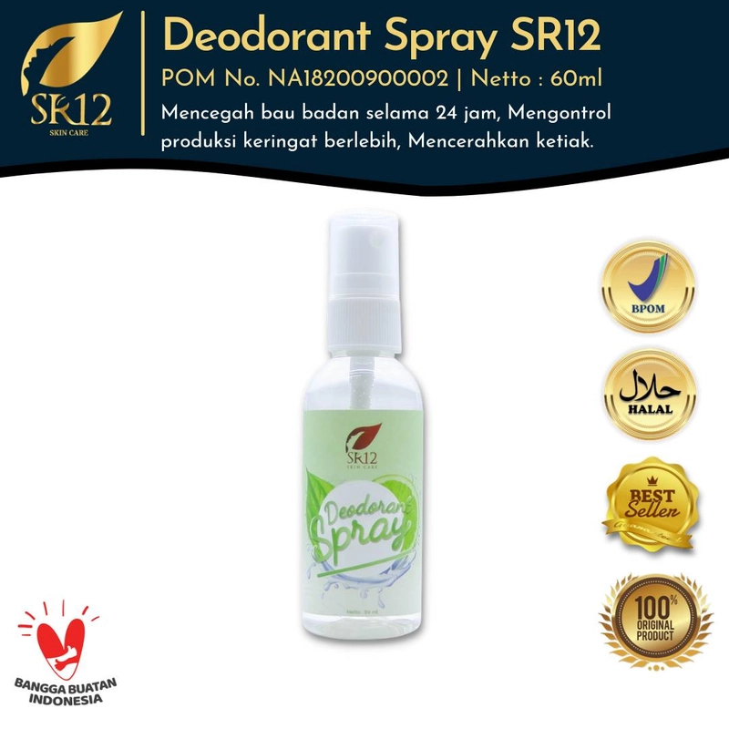 Product image SR12 Herbal Skincare - Deodorant Spray 60ml Reguler