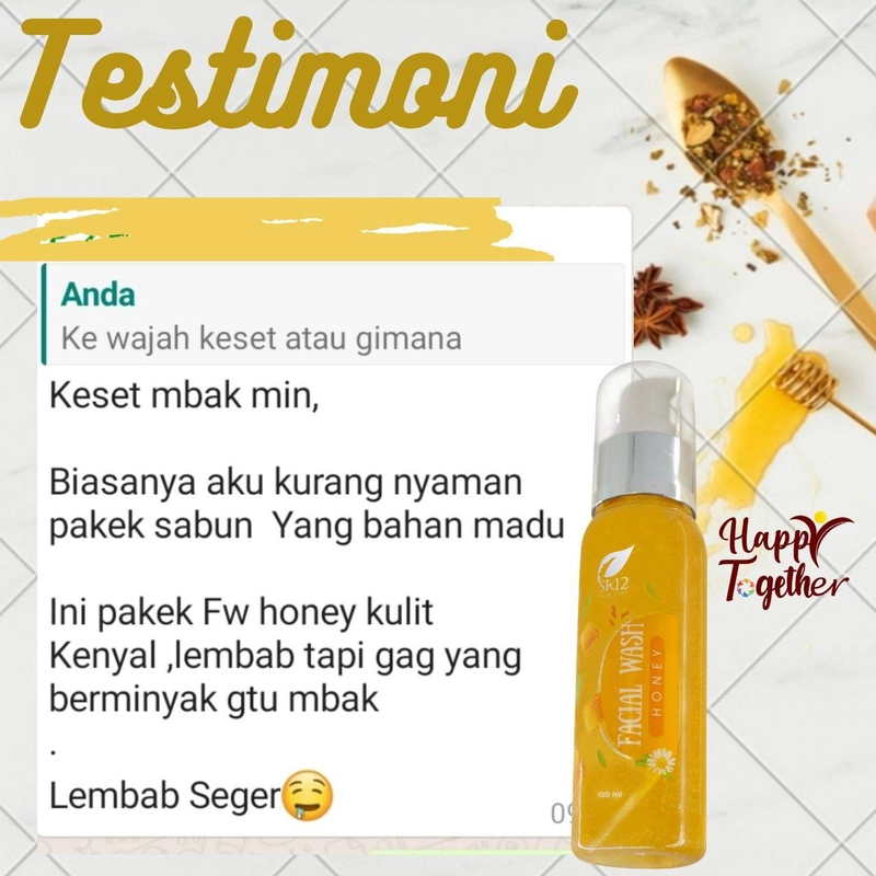 Product image SR12 Herbal Skincare - Facial Wash 100ml Honey