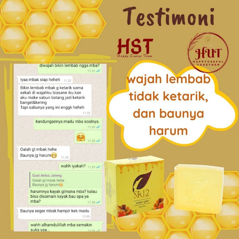Product image SR12 Herbal Skincare - Honey Soap 60gr Batang