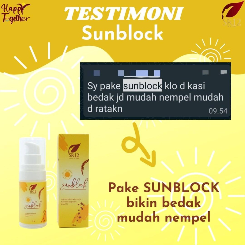 Product image SR12 Herbal Skincare - Sunblock 15gr SPF 30 UV Filter