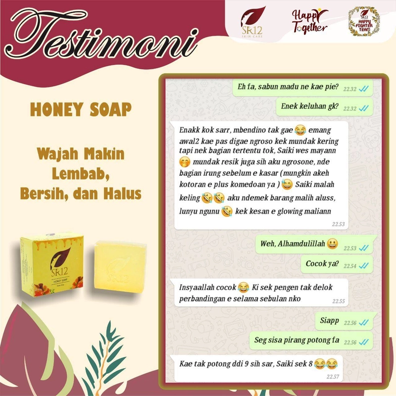 Product image SR12 Herbal Skincare - Honey Soap 60gr Batang