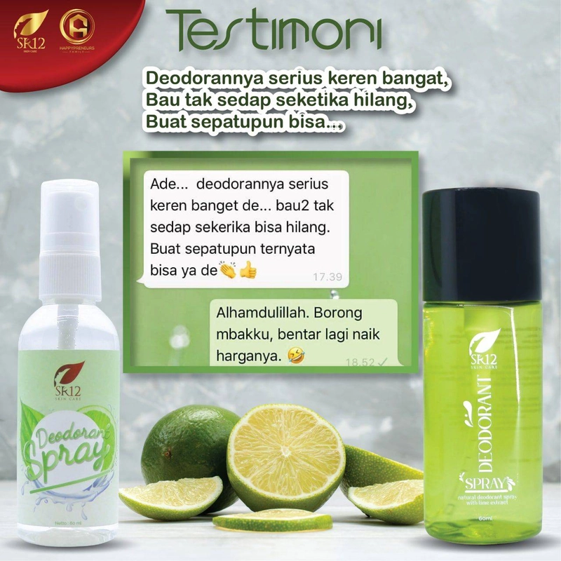 Product image SR12 Herbal Skincare - Deodorant Spray Premium 60ml Premium Quality