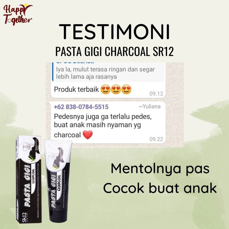Product image SR12 Herbal Skincare - Pasta Gigi Odol 100g Charcoal