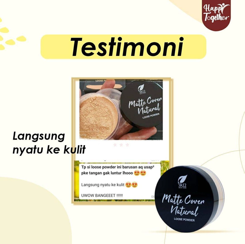 Product image SR12 Herbal Skincare - Matte Cover Natural Loose Powder 15g Bedak Tabur
