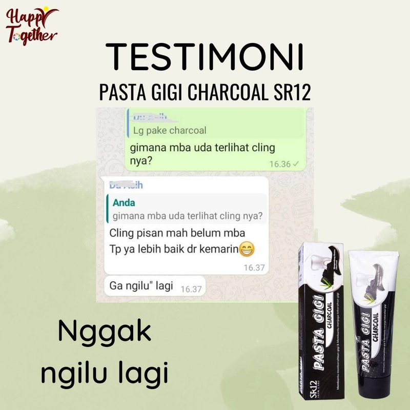 Product image SR12 Herbal Skincare - Pasta Gigi Odol 100g Charcoal