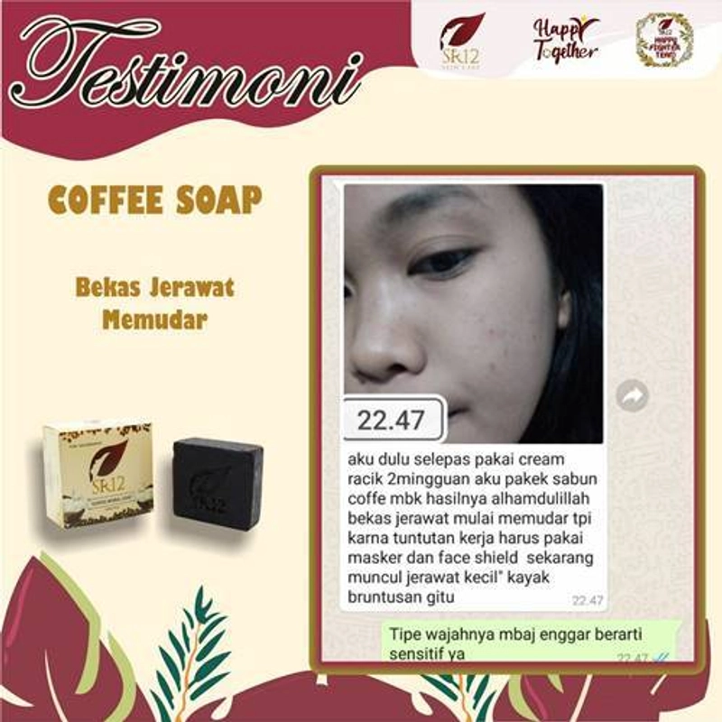 Product image SR12 Herbal Skincare - Coffee Herbal Soap Bar 60gr