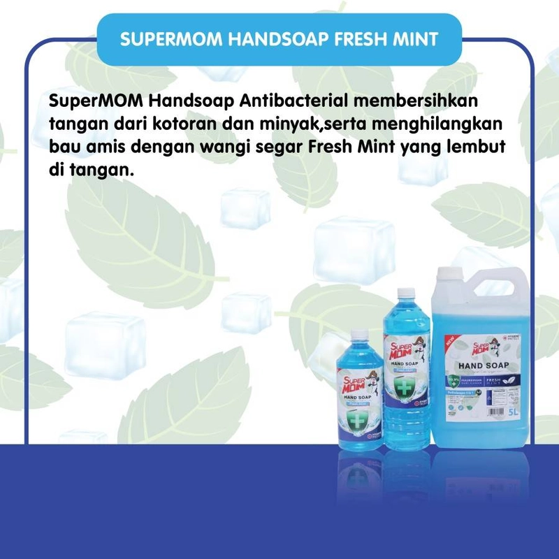 Product image SuperMOM - Hand Soap Fresh Mint Sabun Cuci Tangan 1,5L